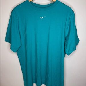 Nike Logo Blue Loose Fit Short Sleeve Tee